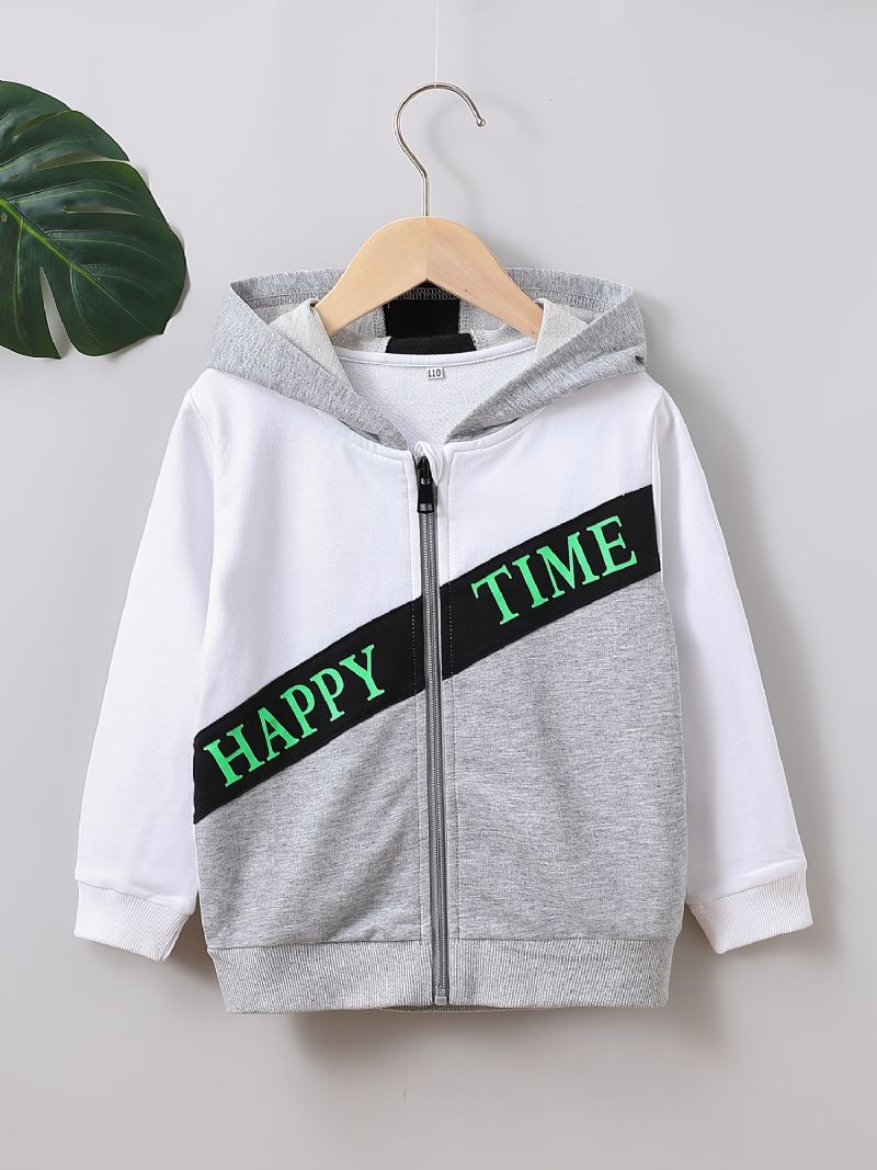 Chlapecká Mikina S Kapucí Na Zip Happy Time Dětské Oblečení S