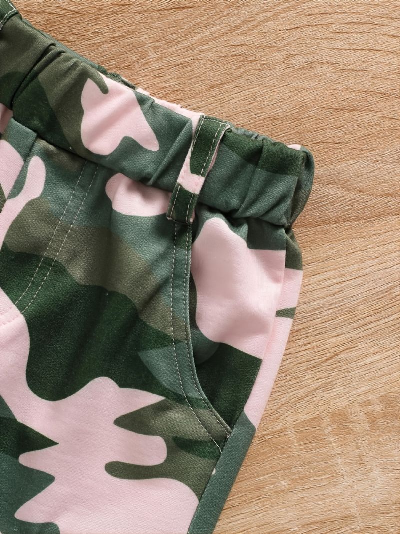 Dívčí Mikina Pro Batolata A Kalhoty Camo Cargo Sorry Tatínkův Two Bosses