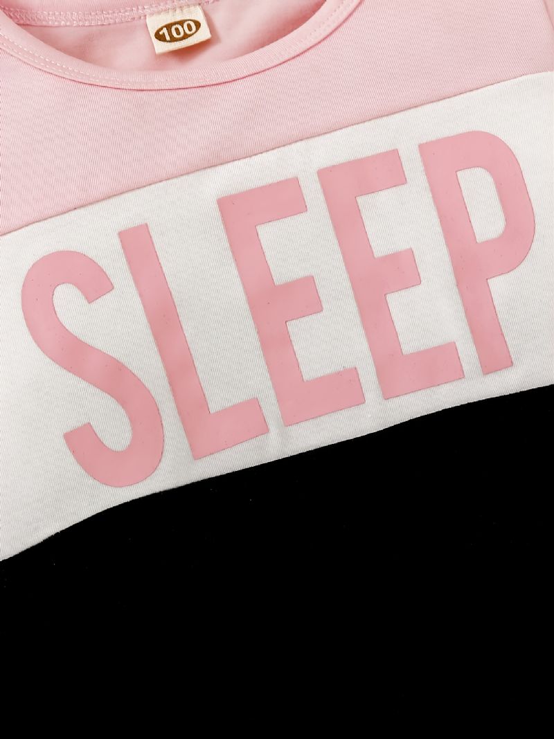 Dívčí Sada Pyžama Sleep Colorblock S Dlouhým Rukávem