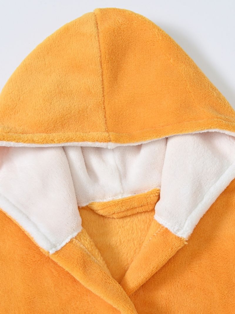 Dívčí Soft Hooded Župan Pyžamo Froting S Páskem