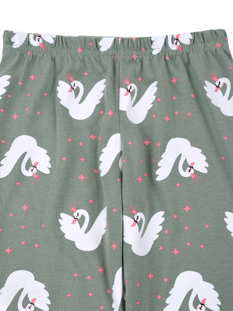 Dívčí Souprava Mikina + Kalhoty Swan Dětské Oblečení Pyžamo Set Lounge Wear Homewear