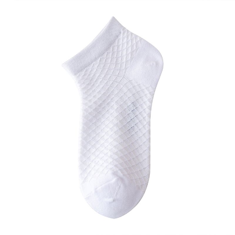 5ks Jednobarevné Ponožky Pro Chlapce A Dívky Bílé