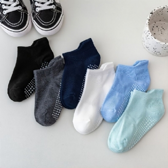 6 Párů Chlapci Stereotypní Zvedání Kořenů Pohodlná Podlaha Protiskluzové Ponožky
