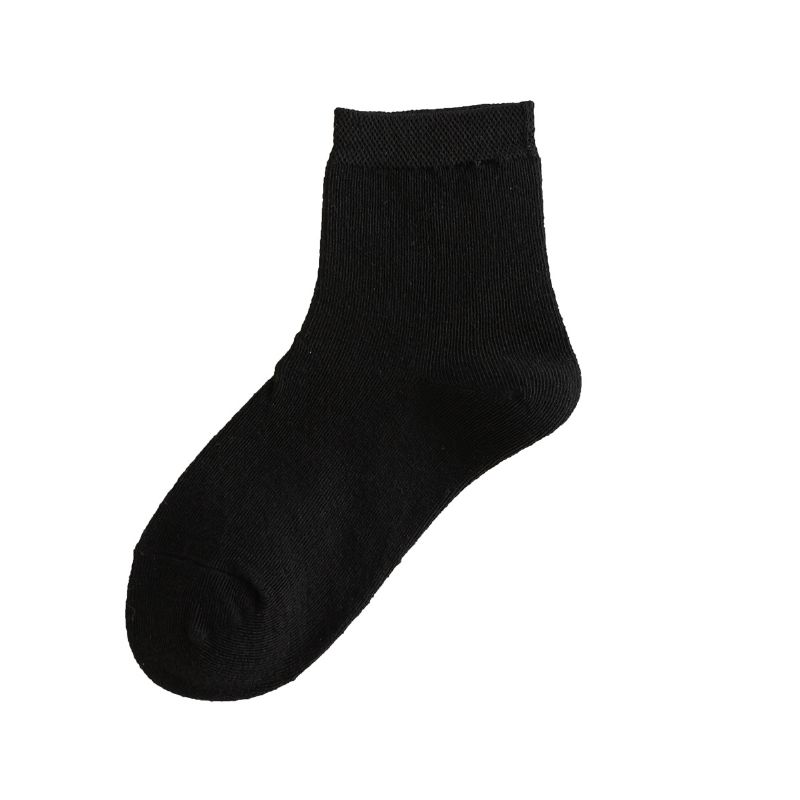 Batole Chlapci Dívčí Pevné Černé Ponožky 5 Párů