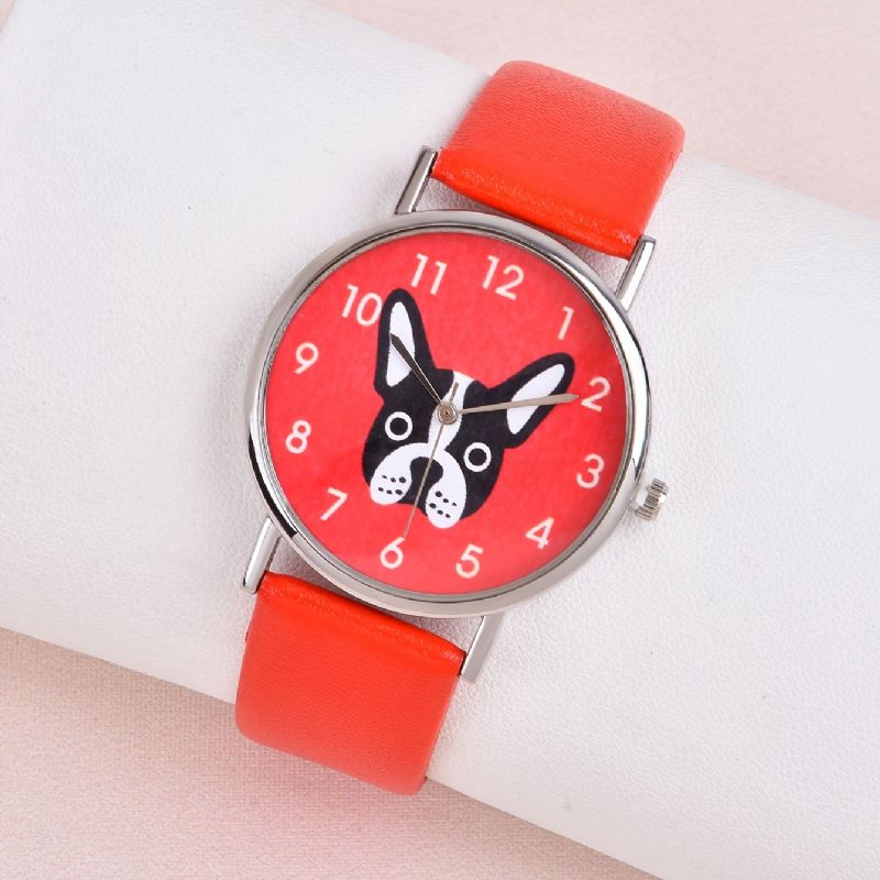 Děti Dívky Cartoon Puppy Student Quartz Watch