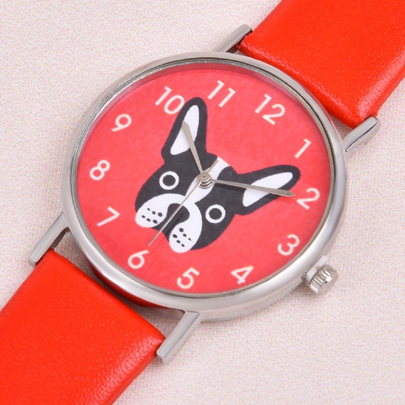 Děti Dívky Cartoon Puppy Student Quartz Watch