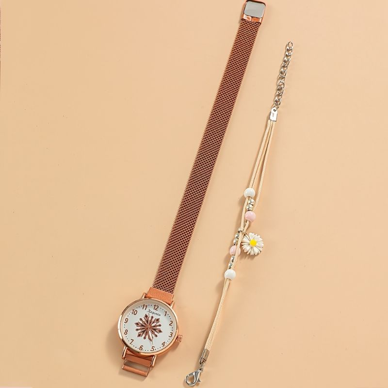 Dětské Hodinky Quartz Simple Móda & Náramek Daisy Přívěsek