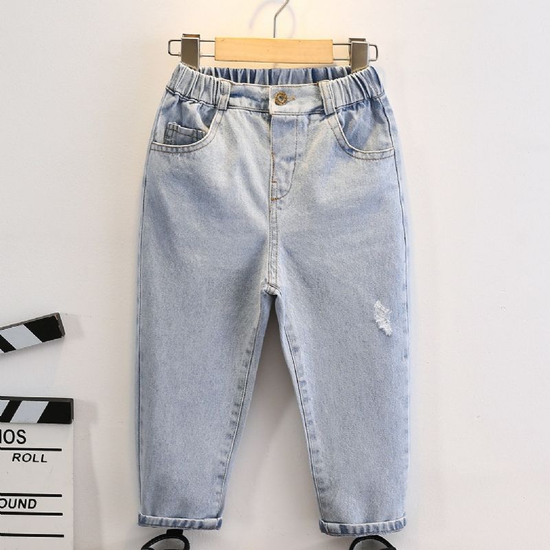 Batole Chlapci Washed Tapered Jeans