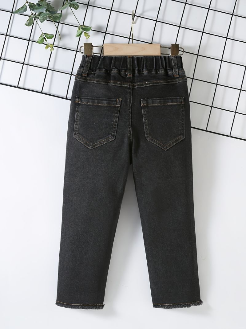 Chlapecké Stretch Denim Jeans S Elastickým Pasem Dětské Oblečení