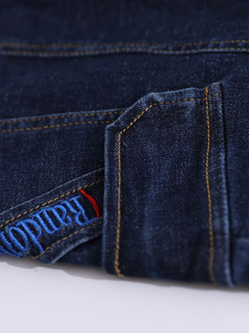 Chlapecké Stretch Tapered Cargo Denim Jeans S Elastickým Pasem Dětské Oblečení
