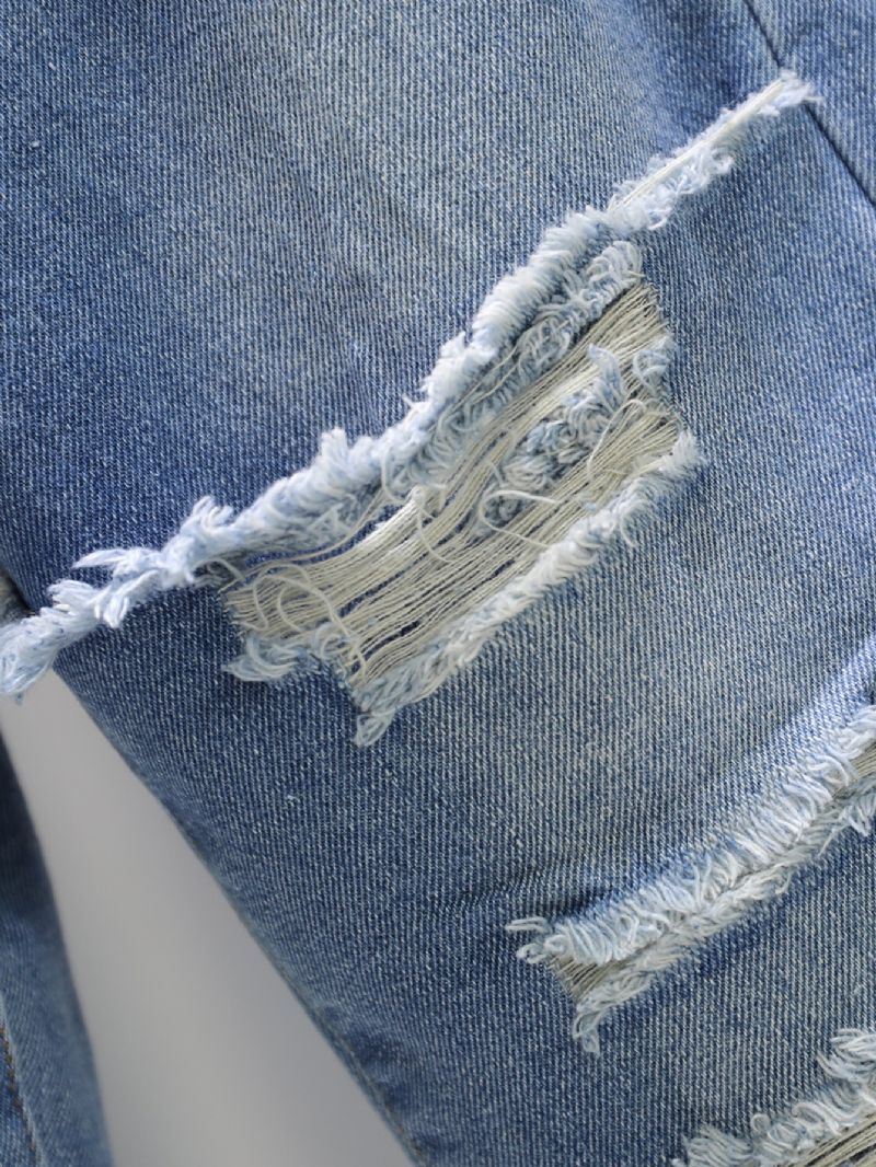 Dívčí Roztrhané Džínové Kalhoty Jean Distressed