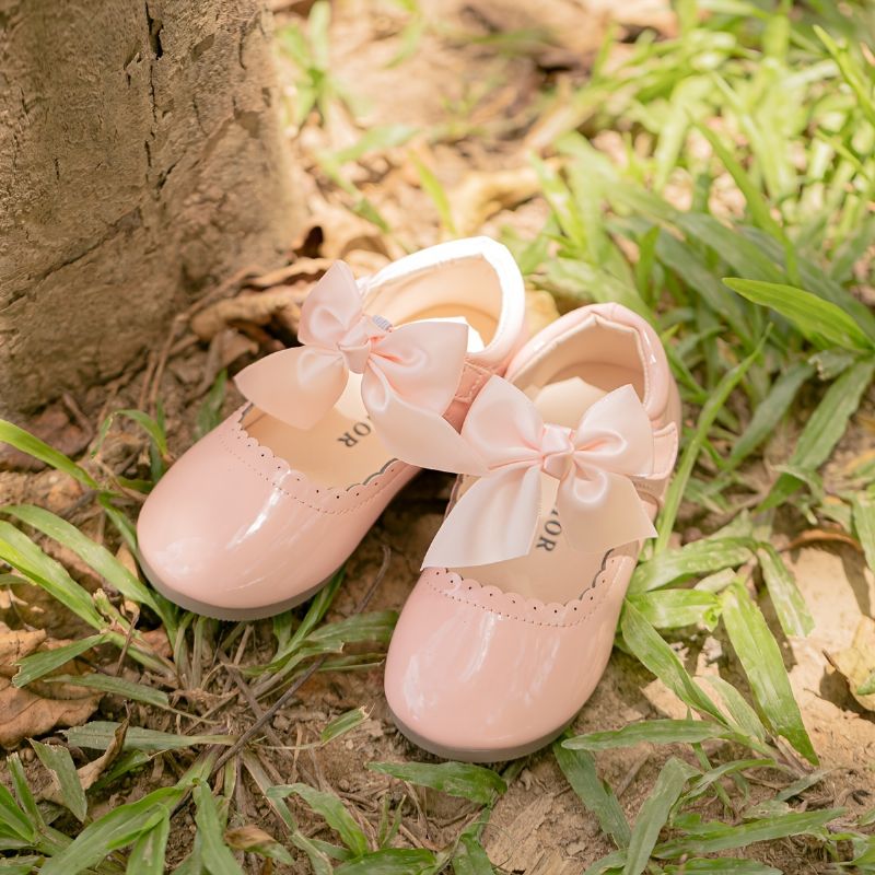 Dívčí Plenky Mary Jane Boty S Měkkou Podrážkou Protiskluzové Ballet Flats Bow Princess