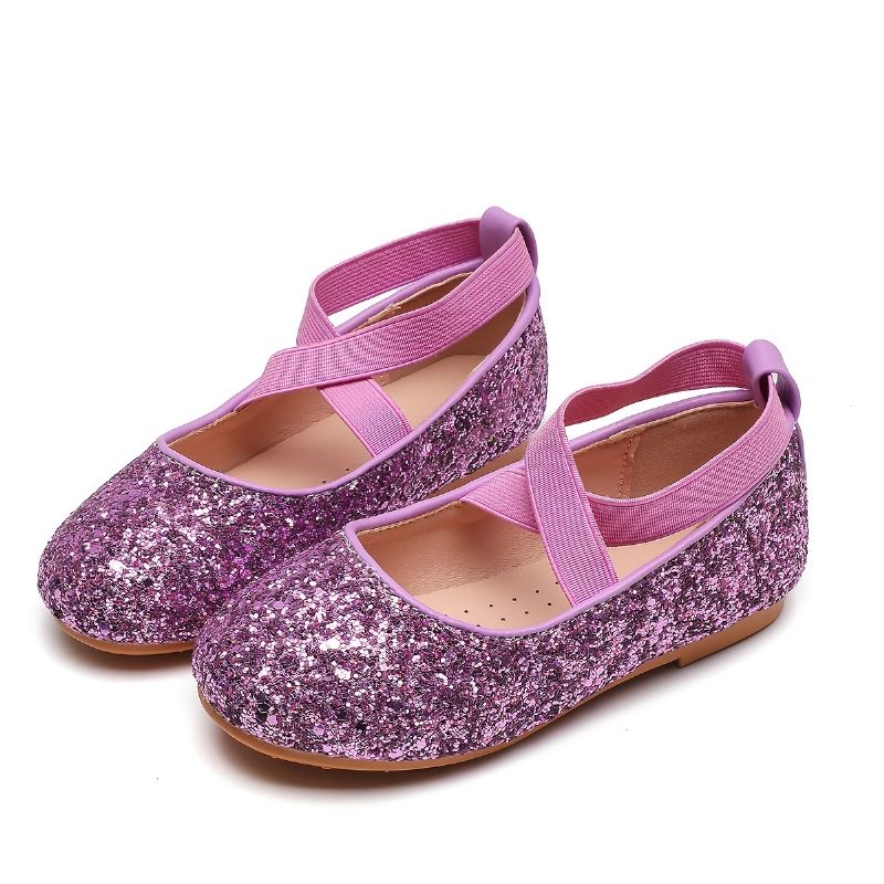 Dětské Dívčí Boty Mary Jane Flats Protiskluzové Flitry Pro Princezny Baletní