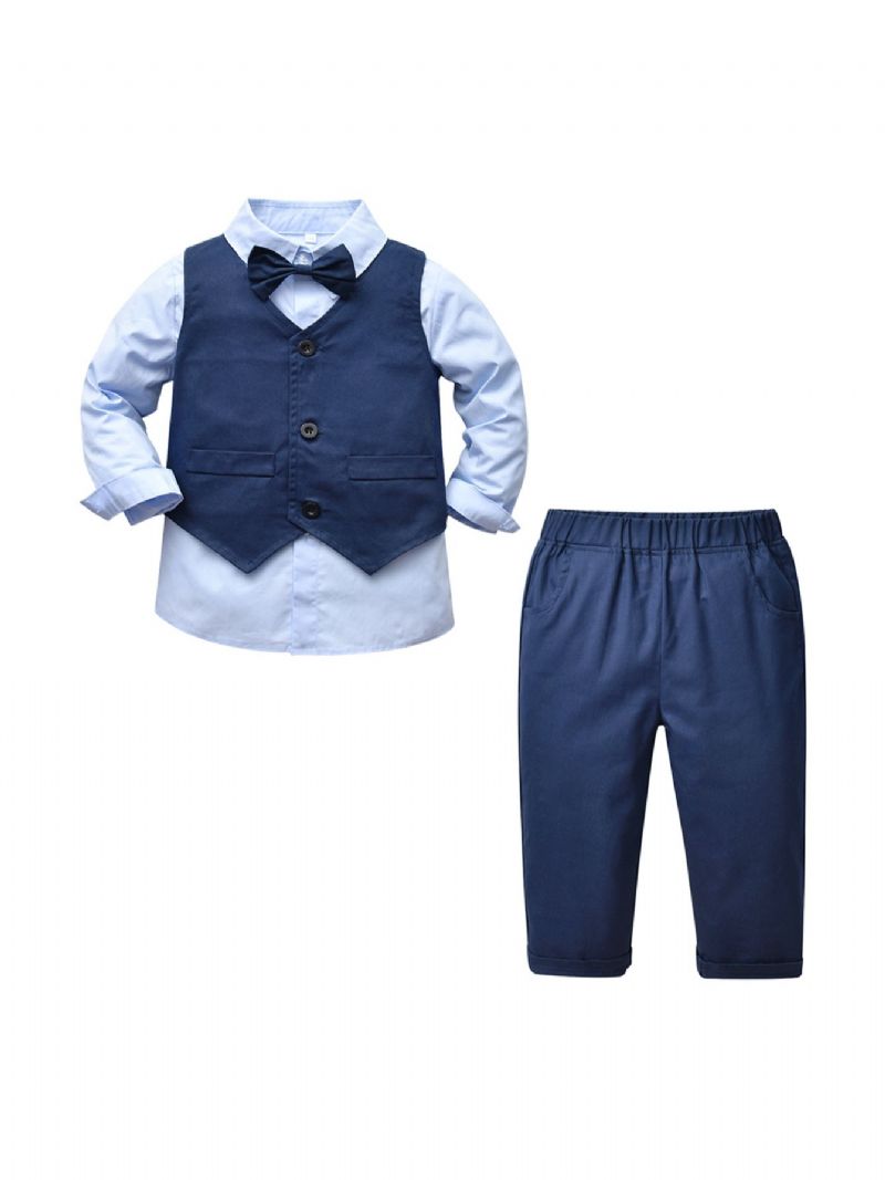 Děťátko Batole Chlapci Gentleman Suit Set Dinner Dress