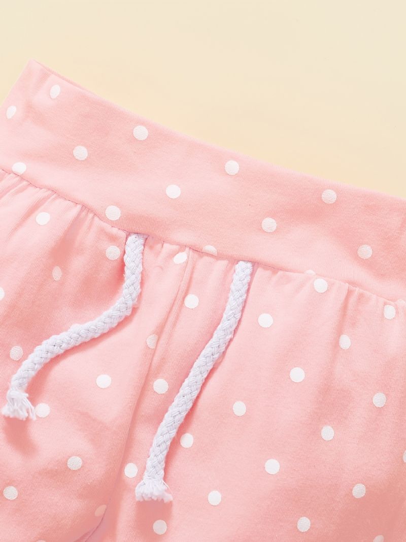 Děťátko Dívky Puntíkovaný Top + Kalhoty Set Oblečení Pro Miminko