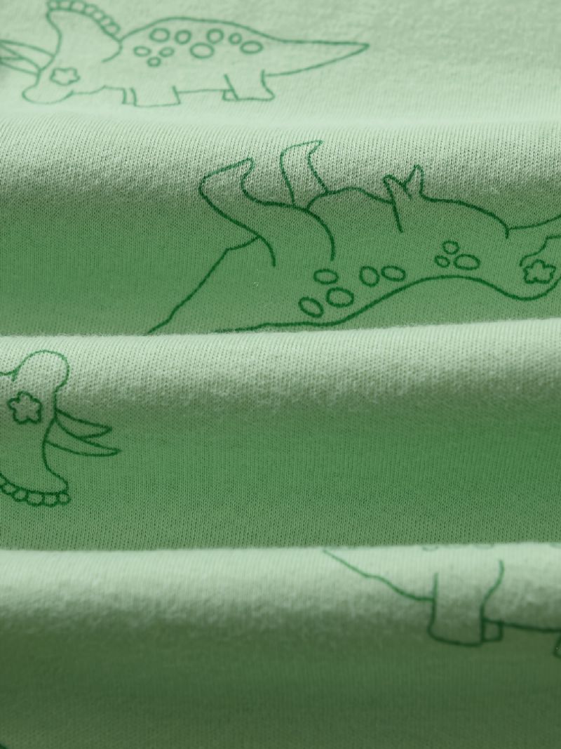 Sada 2ks Kreslených Dinosaurů S Dlouhým Rukávem Pro Chlapce A Dívky