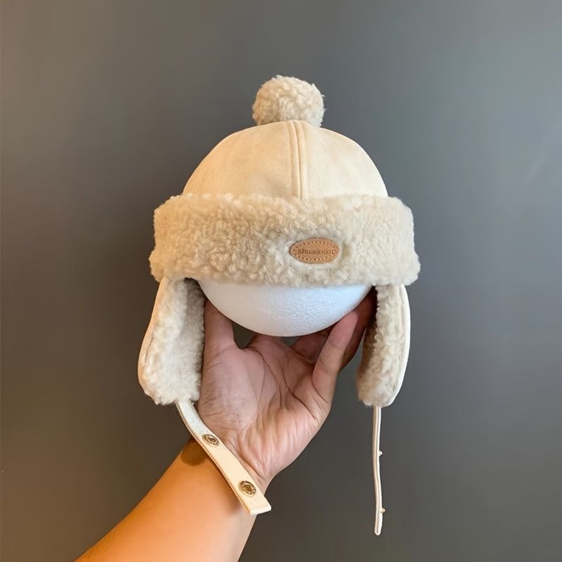 Dětská Fleecová Zateplená Čepice Na Ochranu Uší Podzim Zima