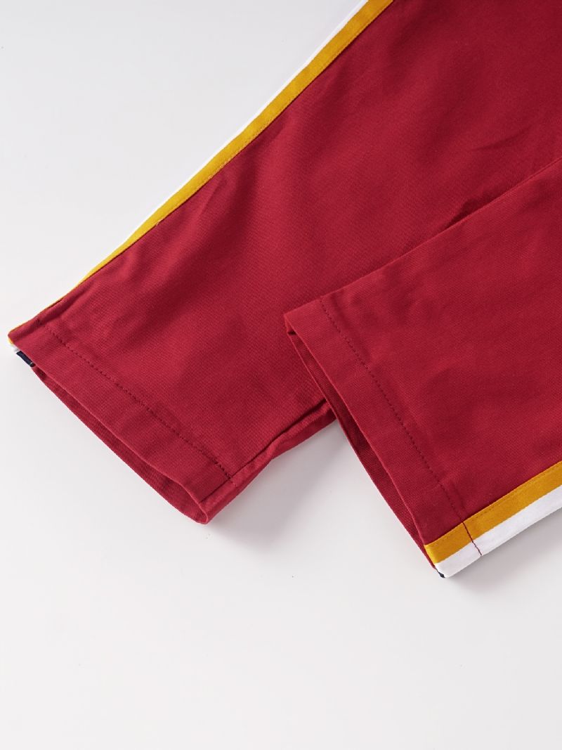 Chlapecké Kalhoty Ležérní Sportovní Jednobarevné Pruhované Po Stranách