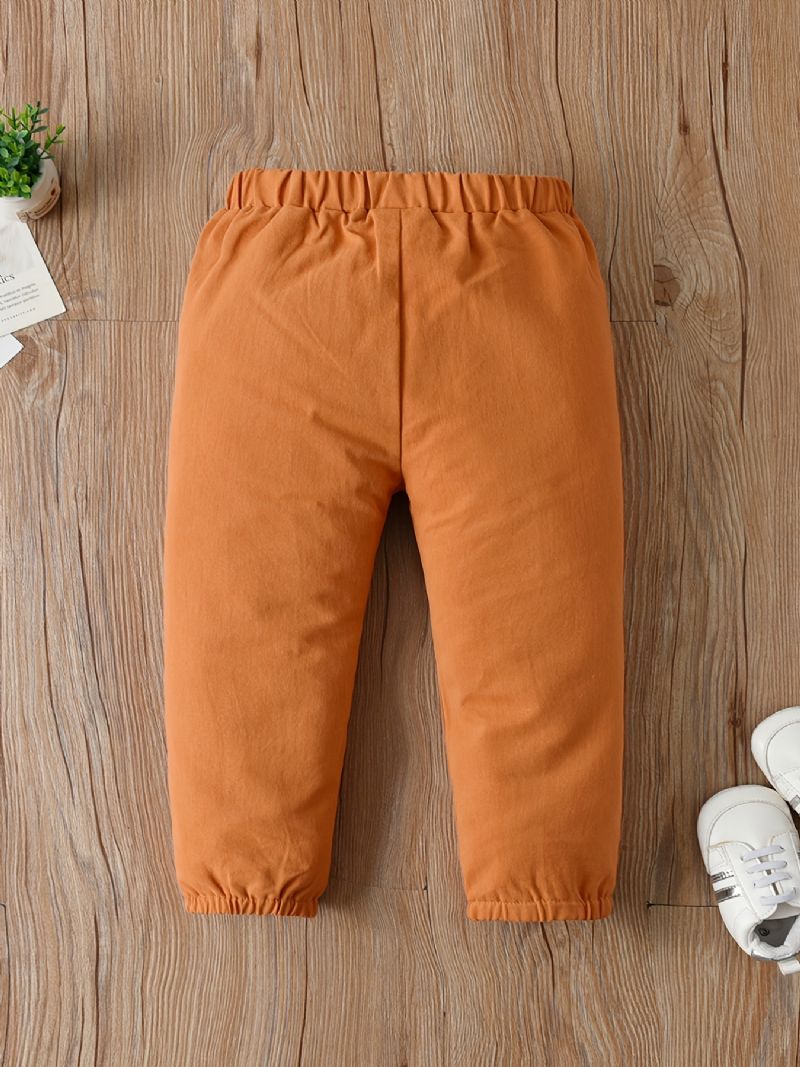 Chlapecké Pevné Ležérní Zúžené Kalhoty S Elastickým Pasem Dětské Oblečení