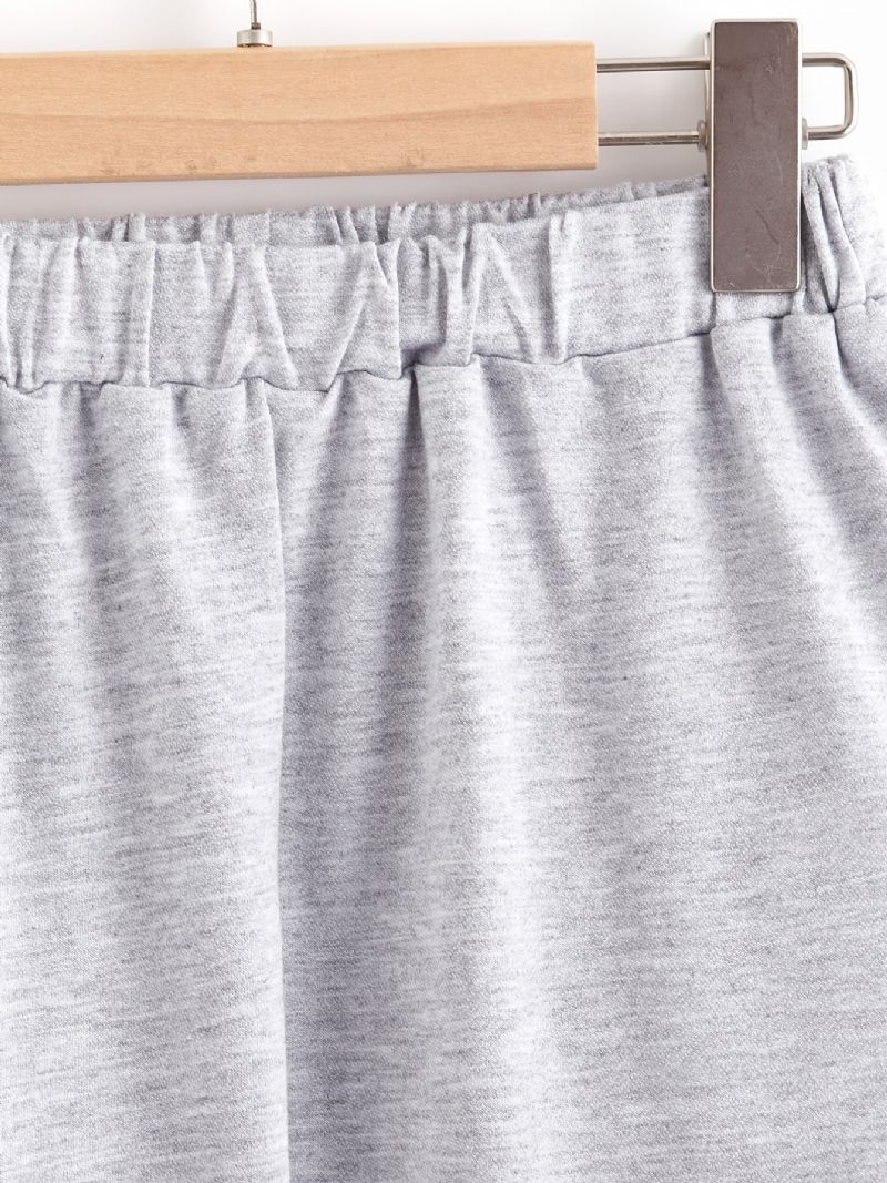 Dětské Dívčí Tepláky S Elastickým Pasem Letter Print Sportovní Jogger Pants Oblečení
