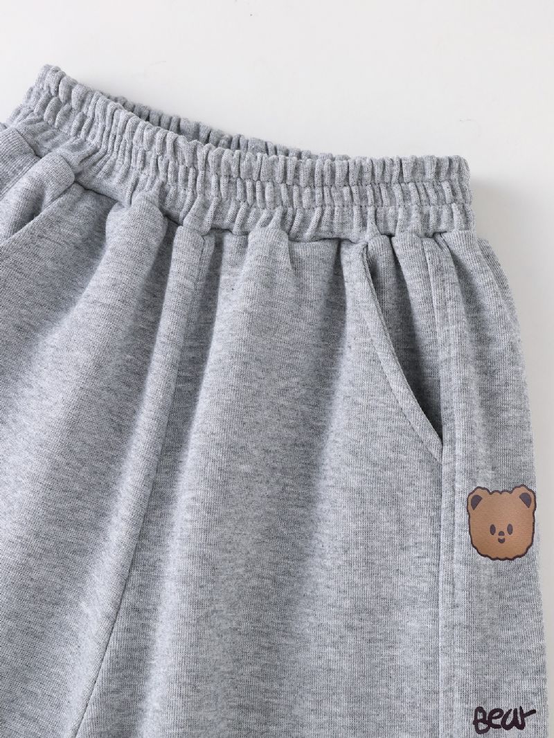 Nové Ležérní Kalhoty Pro Chlapce A Dívky S Potiskem Medvěda