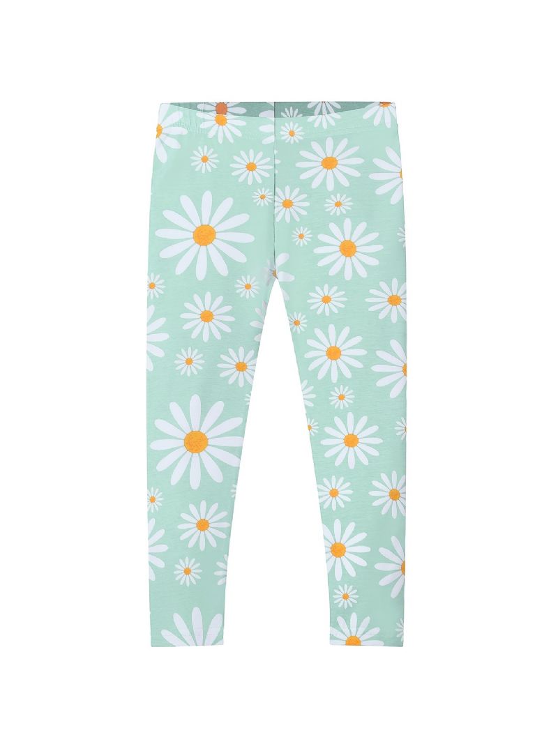 Dívčí Strečové Legíny S Daisy Print