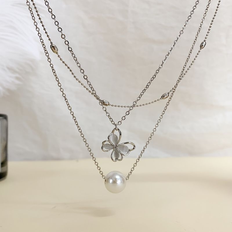 3ks Butterfly Necklace Set Motýlí Přívěsek Dvouvrstvý Náhrdelník Pro Její Šperky Dárek K Narozeninám Dárky Pro Ženy Maminka Manželka Dívky Her