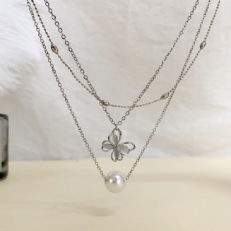 3ks Butterfly Necklace Set Motýlí Přívěsek Dvouvrstvý Náhrdelník Pro Její Šperky Dárek K Narozeninám Dárky Pro Ženy Maminka Manželka Dívky Her