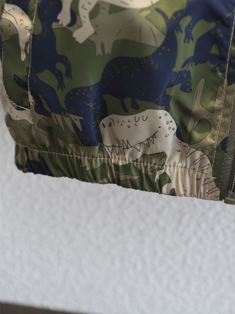 Camo Bunda S Potiskem Chlapců Dinosaurů