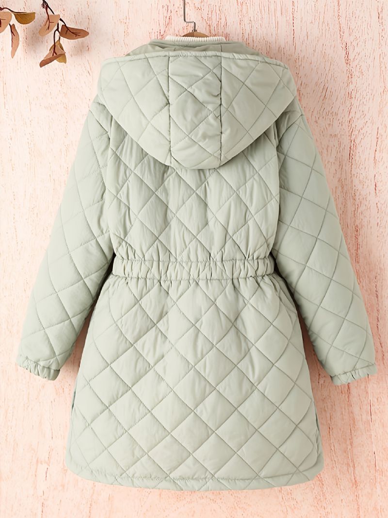 Dětský Dívčí Kabát S Kapucí Zateplená Vycpávka Svrchní Na Podzim Zima Nové Dětské Oblečení