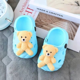 Batole Děťátko Cute Bear Sandály Protiskluzové Dřeváky