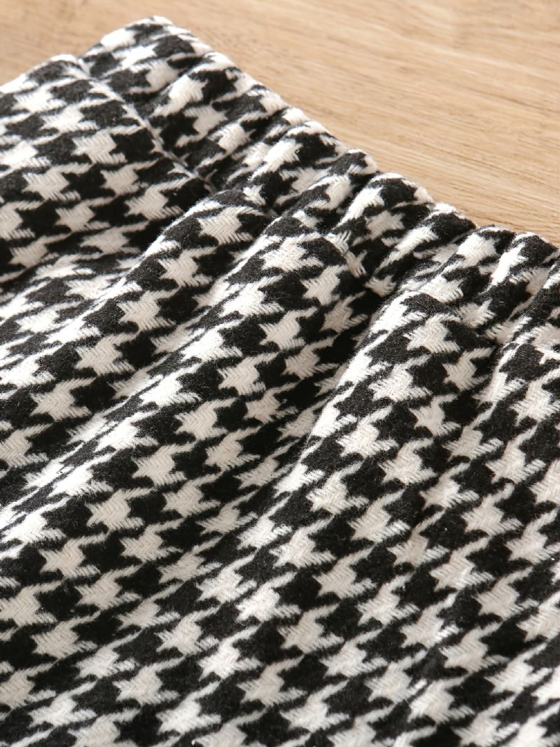 Kapesní Bunda A Sukně Pro Batole Dívčí Dekorace Houndstooth