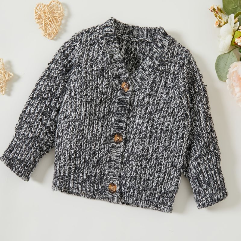 Unisex Děťátko Knit Cardigan Tlustý Termo Svetr Pro Zimní Oblečení Pro Miminko