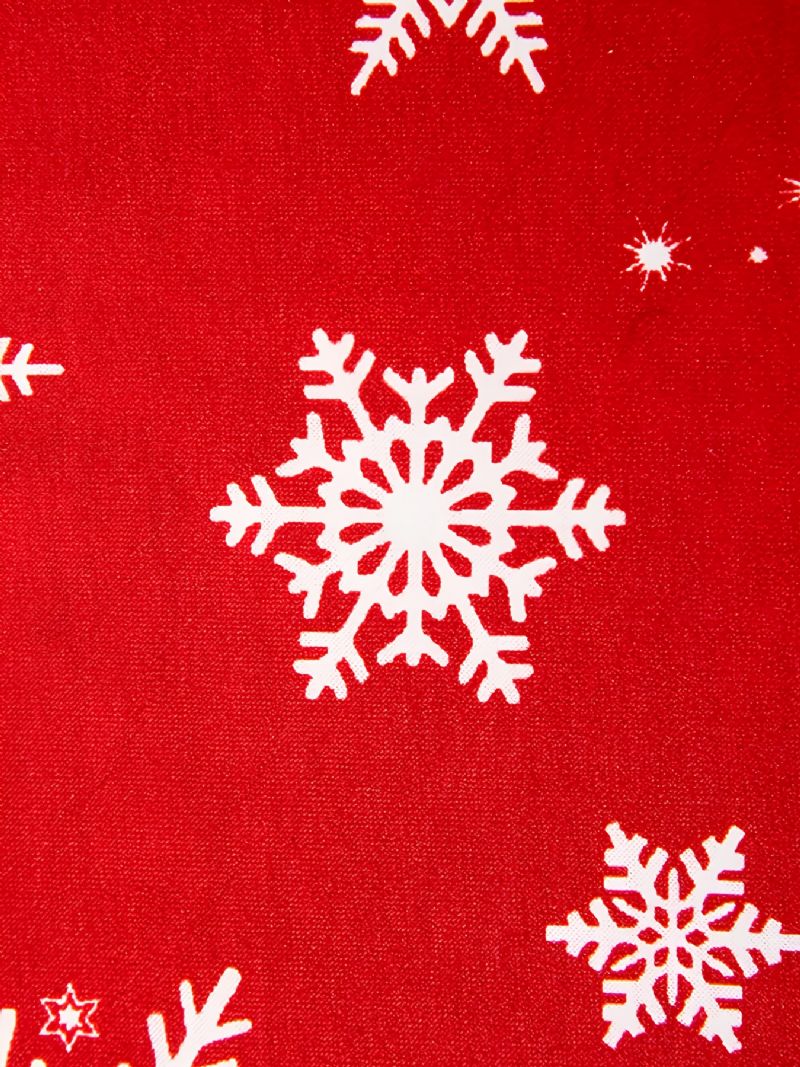 Batole Děťátko Christmas Snowflake Print Dlouhý Rukáv Kombinézy Pro Chlapce Dívky