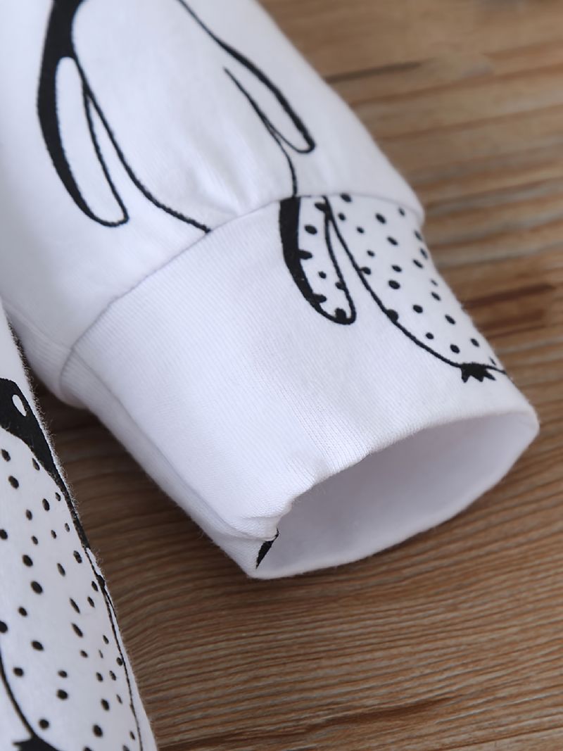 Dívčí Kombinézy Footies Penguin Print Rompers