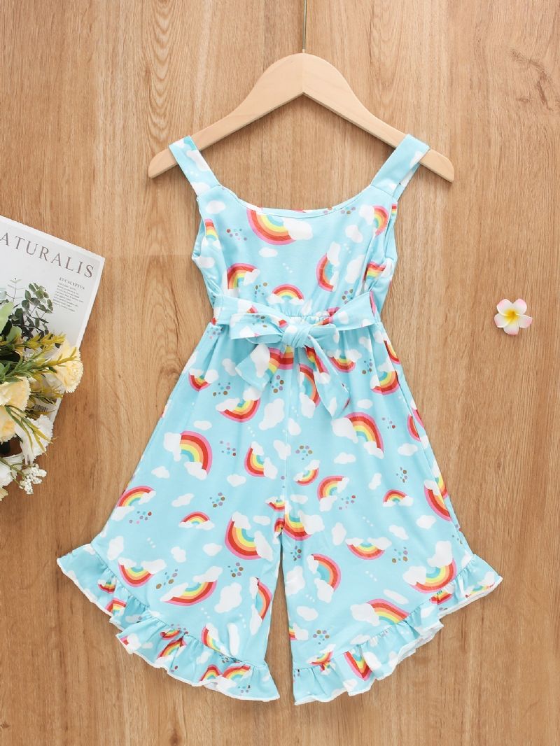 Dívčí Overal Rainbow Cloud Print Suspender