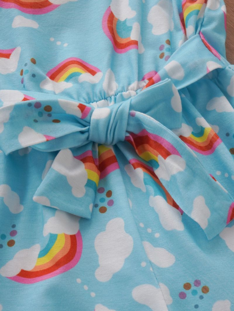 Dívčí Overal Rainbow Cloud Print Suspender