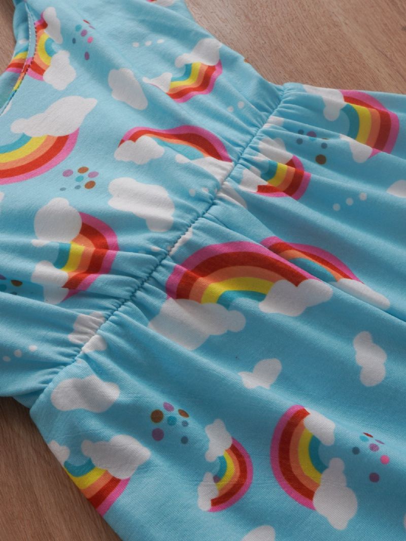 Dívčí Overal Rainbow Cloud Print Suspender