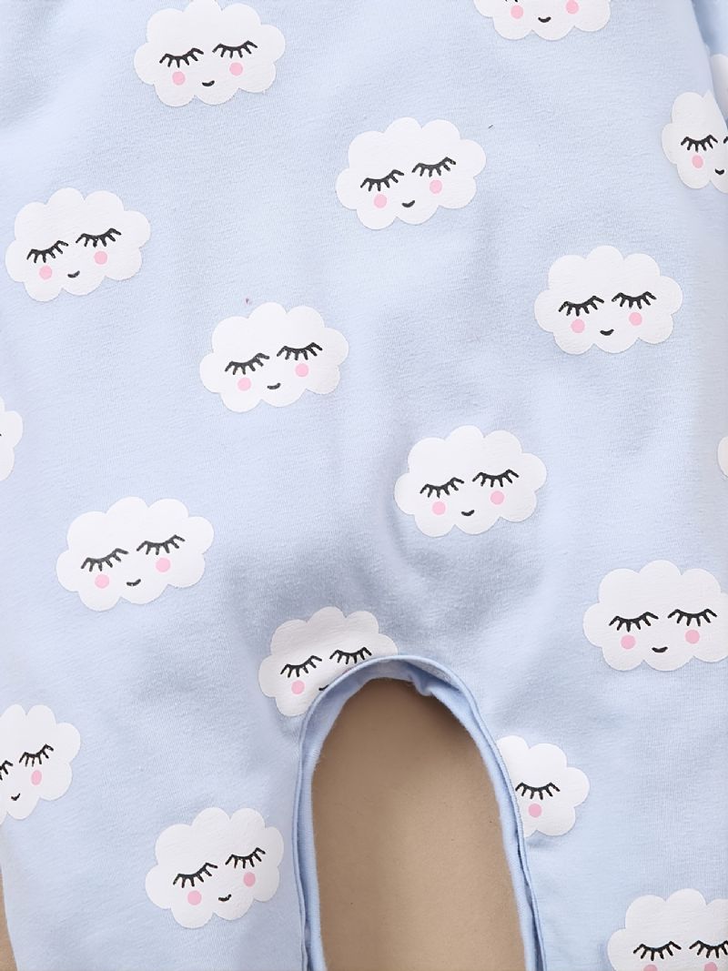 Dětské Dívčí Kombinézy S Cartoon Cloud Print