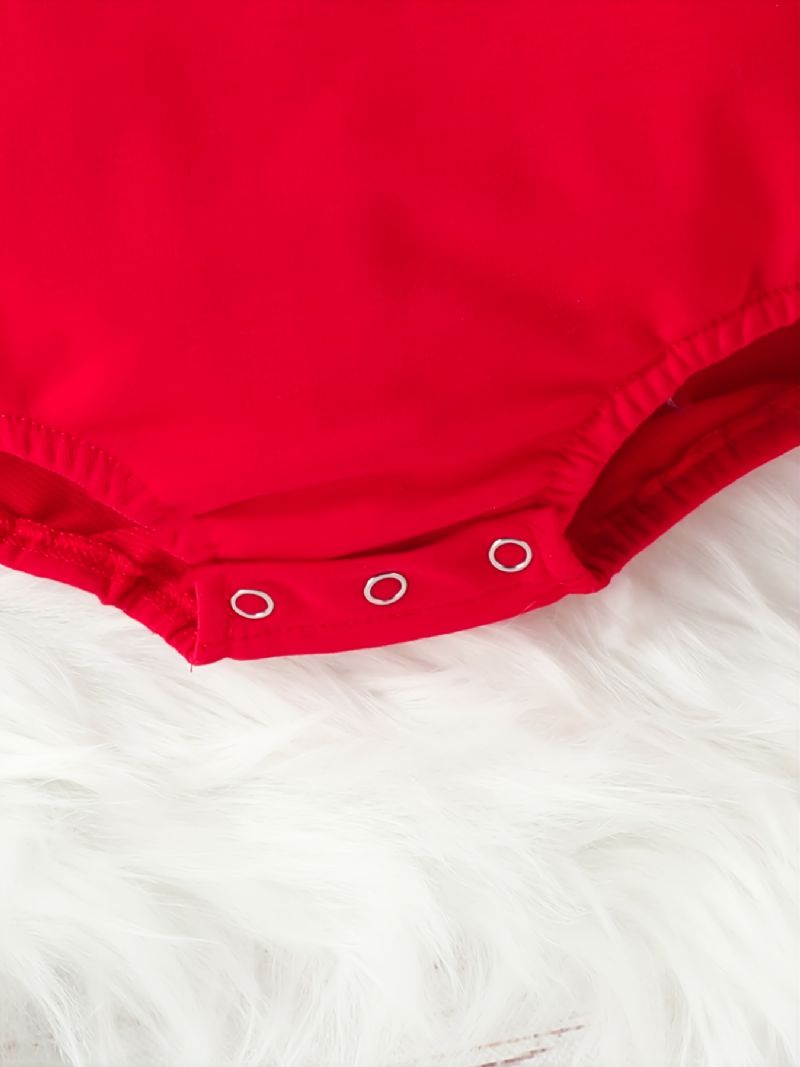 Kojenecká Chlapečka Dívčí Overal S Dlouhým Rukávem Se Vzorem Skřítků Santa Clause Na Vánoce Body Onesie Kombinéza Dětské Oblečení Zima